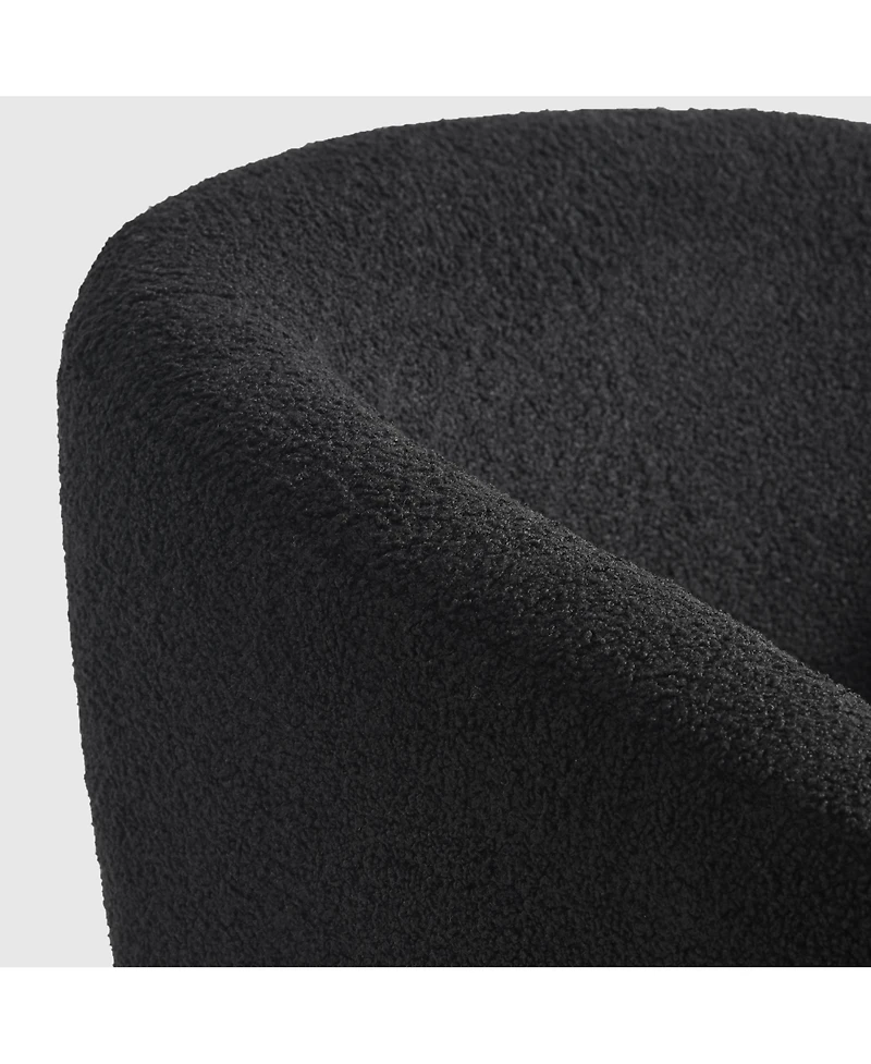 WestinTrends 29" Wide Mid Century Modern Club Barrel Accent Armchair, Set of 2