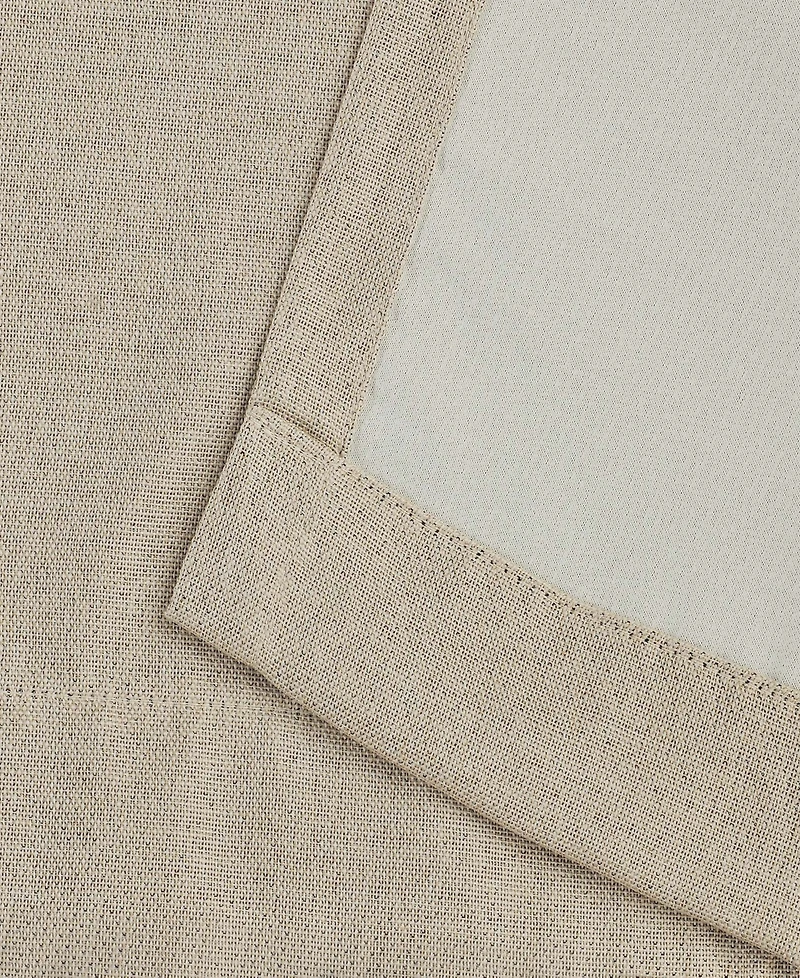 Superior Linen-Inspired Classic Room Darkening Modern Fade Resistant 2-Piece Curtain Set with Rod Pocket, 26" X 63"