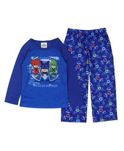 Pj Masks Toddler Boys Gekko Catboy Owlette We're On Our Way 2-Piece Pajama Set