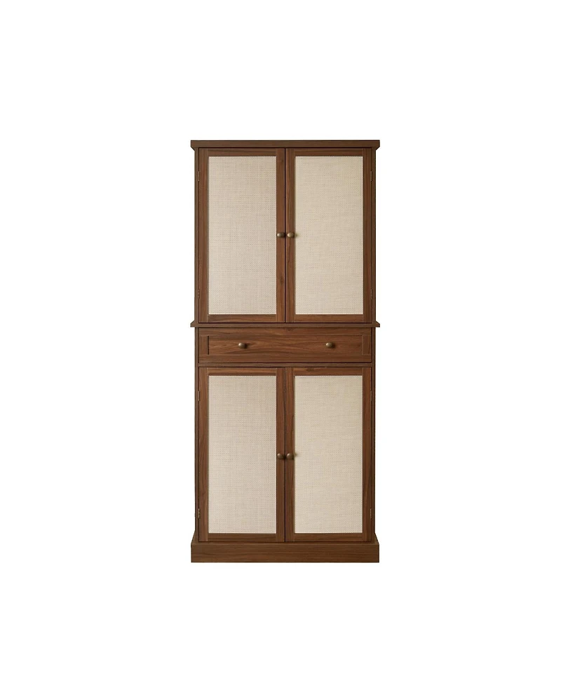 Streamdale Furniture 4 Door Cabinet With 1 Drawer, With 4 Adjustable Inner Shelves, Storage Cabinet