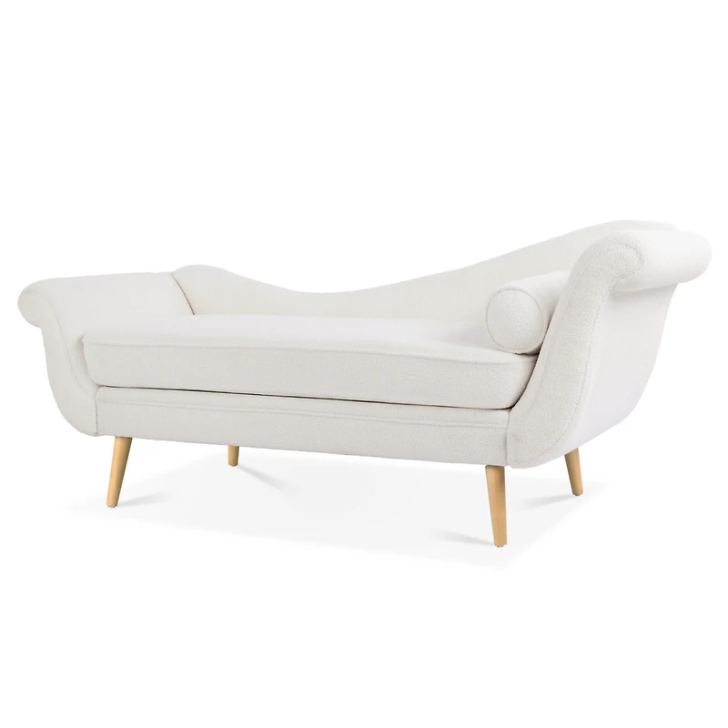 Streamdale Furniture Chaise Lounge With Scroll Arms