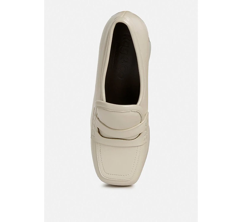 Gilliam Womens High Platform Wedge Loafers