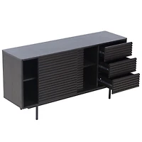 Streamdale Furniture Combo Mid Century Sideboard Buffet Table Or Tv Stand With Storage For Living Room Kitchen