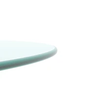 Streamdale Round Glass Tabletop, 20", 1/4" Thick, Clear