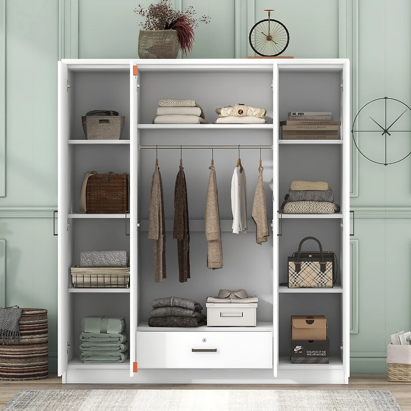 Streamdale 4-Door Wardrobe With 1 Drawer