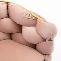 Simplie Fun Modern Luxury Velvet Single Sofa Chair Set for Lazy Person