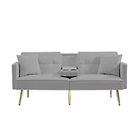 Streamdale Furniture Velvet Sofa Bed
