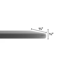 Simplie Fun 36" Inch Round Tempered Glass Table Top Black Glass 2/5" Inch Thick Beveled Polished Edge