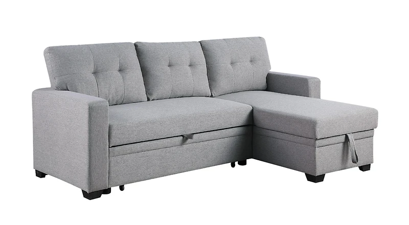 Streamdale Upholstered Pull Out Sectional Sofa With Chaise