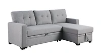 Streamdale Upholstered Pull Out Sectional Sofa With Chaise