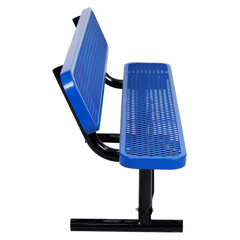 Streamdale 6 Ft. Outdoor Steel Bench With Backrest