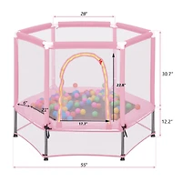 Streamdale Mini Trampoline for Kids, Safety Net Included
