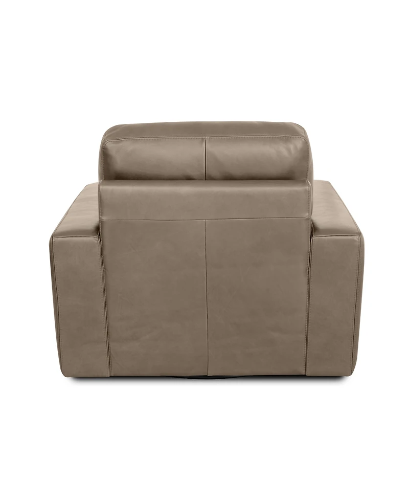 Matera 40" Leather Swivel Chair