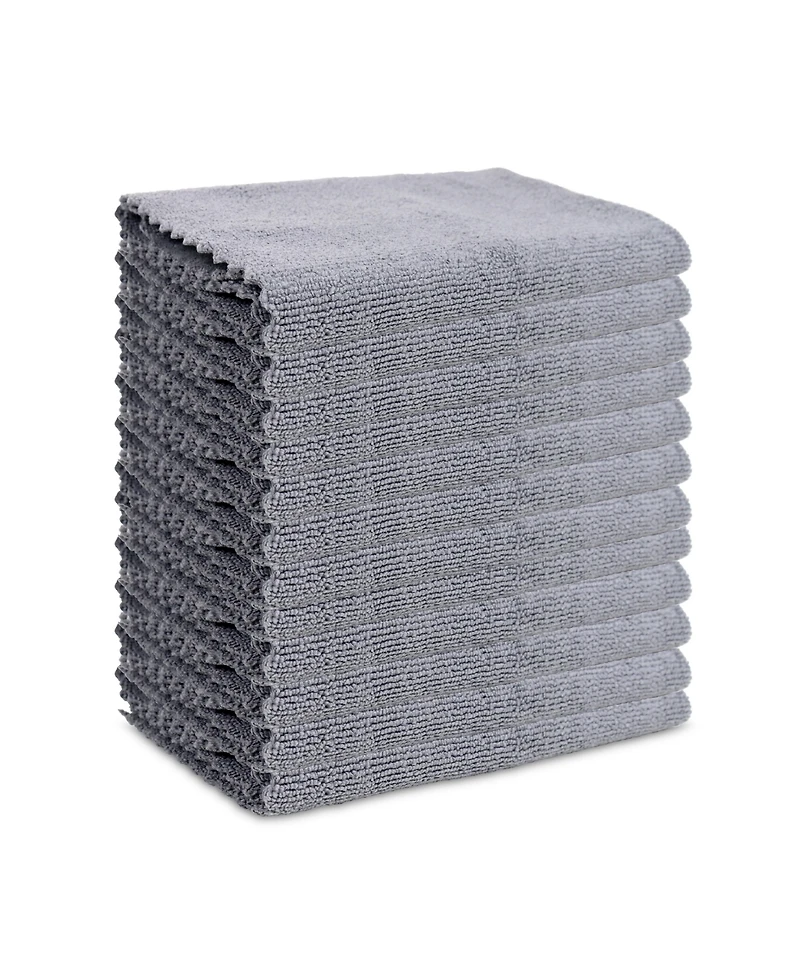 Arkwright Home Smart Edge Microfiber Cleaning Cloths (12 Pack), 16x16 in., Streak-Free, Reusable, Color Options