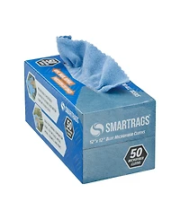 Arkwright Home Smart Rags Microfiber Cleaning Cloths (Box of 50), 12x12 in., Reusable, Multi-Purpose, Color Options