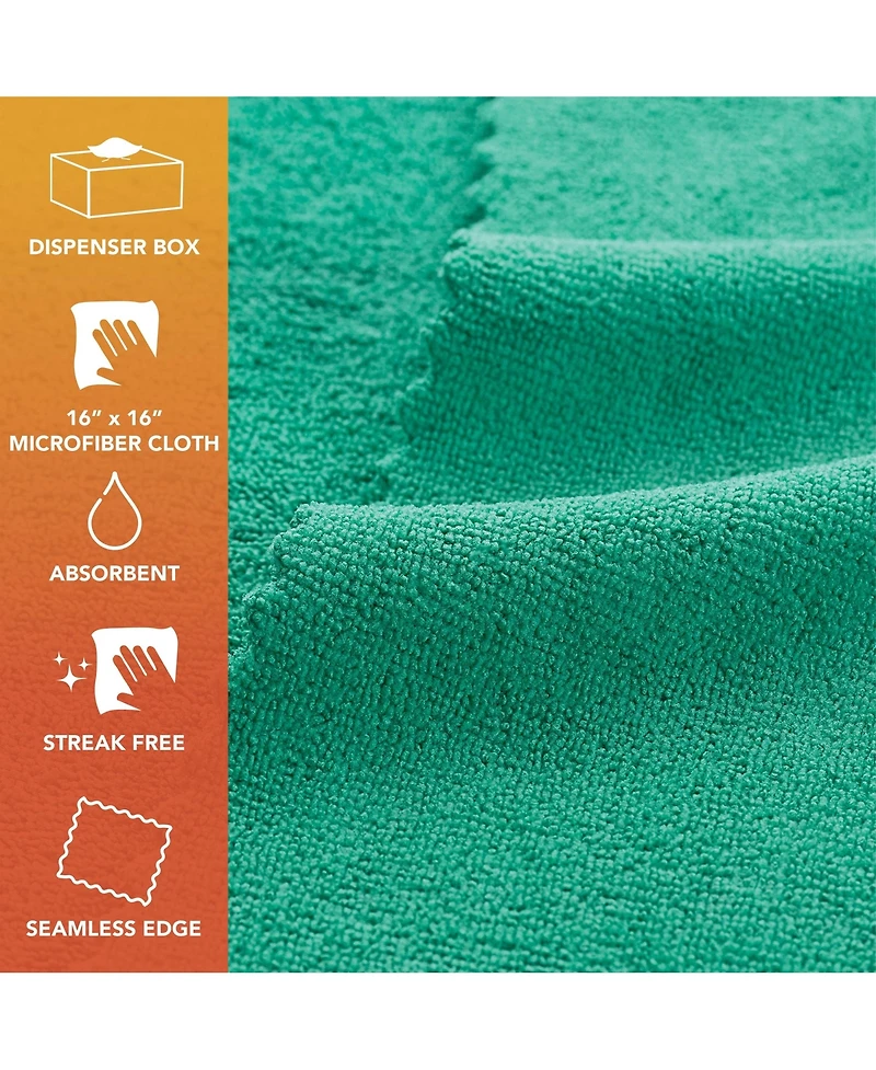 Arkwright Home SmartRags Xl Microfiber Cleaning Cloths (Box of 50), 35 Grams, 16x16, Reusable, Multi-Purpose, Color Options