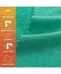 Arkwright Home SmartRags Xl Microfiber Cleaning Cloths (Box of 50), 35 Grams, 16x16, Reusable, Multi-Purpose, Color Options