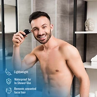 Mario Lopez Wireless Body Hair Trimmer & Shaver and Beard Care Grooming Kit Bundle