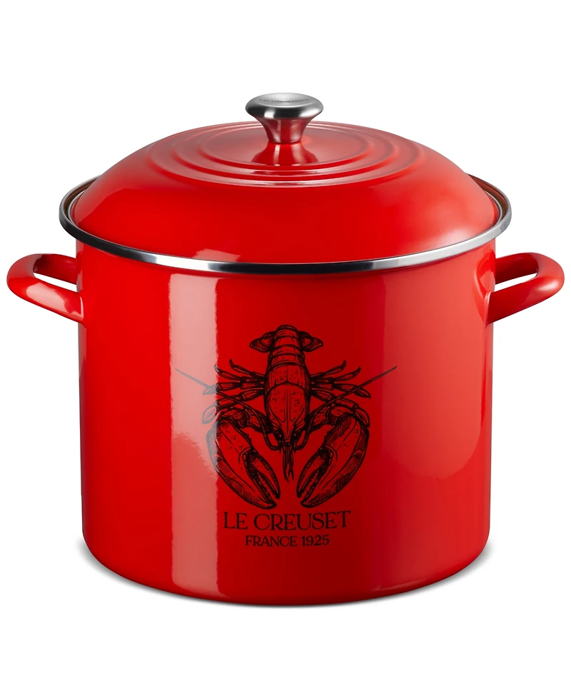 Le Creuset Enamel-on-Steel 20-Qt. Covered Lobster Seafood Stockpot