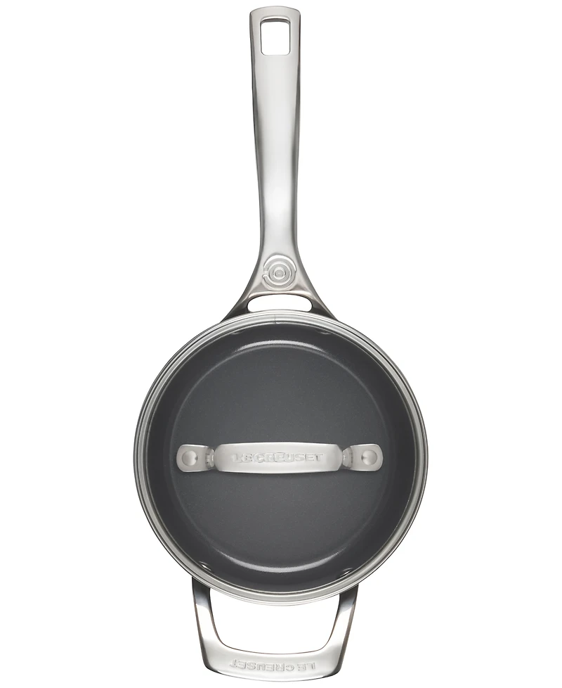 Le Creuset Essential Nonstick Ceramic 2-Qt. Saucepan with Glass Lid