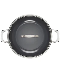 Le Creuset Essential Nonstick Ceramic 3.9-Qt. Shallow Braiser with Glass Lid