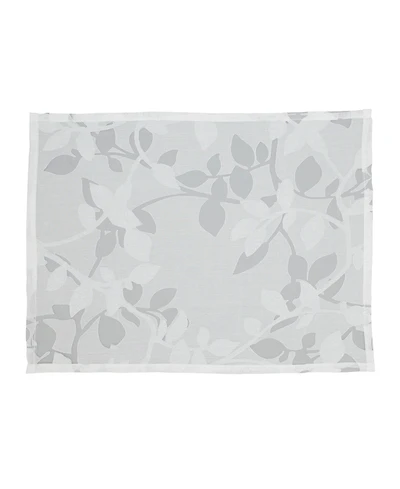 Saro Lifestyle Sheer Elegance Burnout Voile Vine Design Placemat Set of 4, 13"x19"