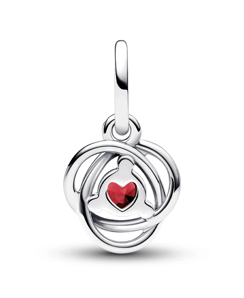 Pandora Sterling Silver Birthday Circle Stone Dangle Charm