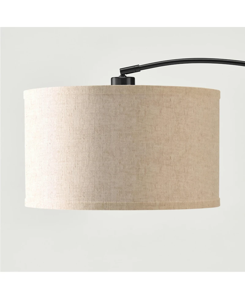 Logan Contemporary Arc Led Floor Lamp with Marble Base (76")