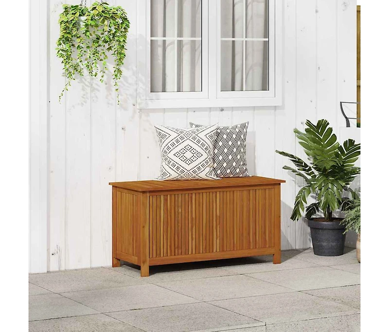 Patio Storage Box 44.5"x19.7"x22.8" Solid Acacia Wood