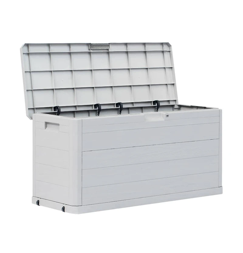 Patio Storage Box 74 gal Light Gray