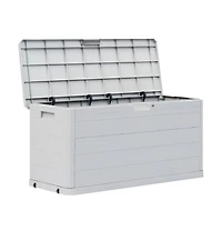 Patio Storage Box 74 gal Light Gray