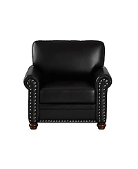 Streamdale Furniture Living Room Sofa Single Seat Chair With Wood Leg Faux Leather