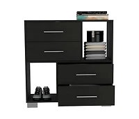 Streamdale Krista Dresser, Two Open Shelves, Four Drawers