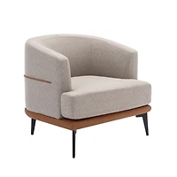 Streamdale Modern Two-Tone Upholstered Barrel Chair