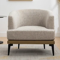 Streamdale Modern Two-Tone Upholstered Barrel Chair