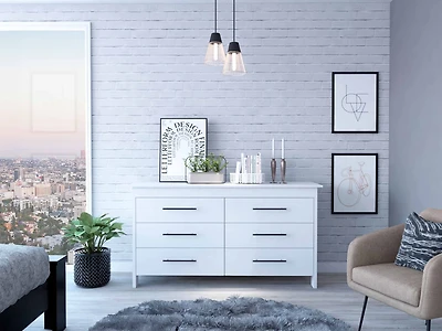 Streamdale Southington 6-Drawer Rectangle Dresser