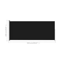 Patio Retractable Side Awning 70.9"x196.9