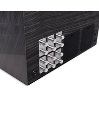 Bey-Berk Polished Ash Wood Twelve Watch Winder