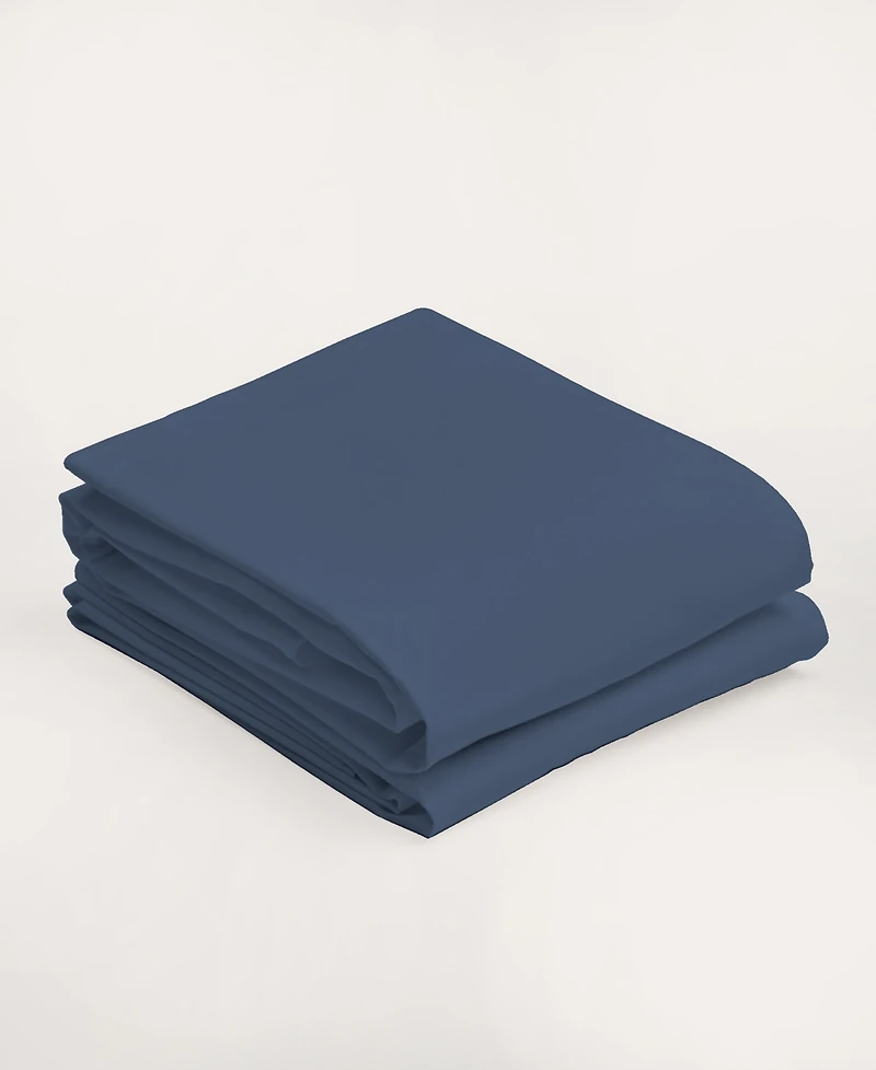 Purity Home Ultra-Light Cool Crisp 100% Cotton Percale Pillowcase Pair