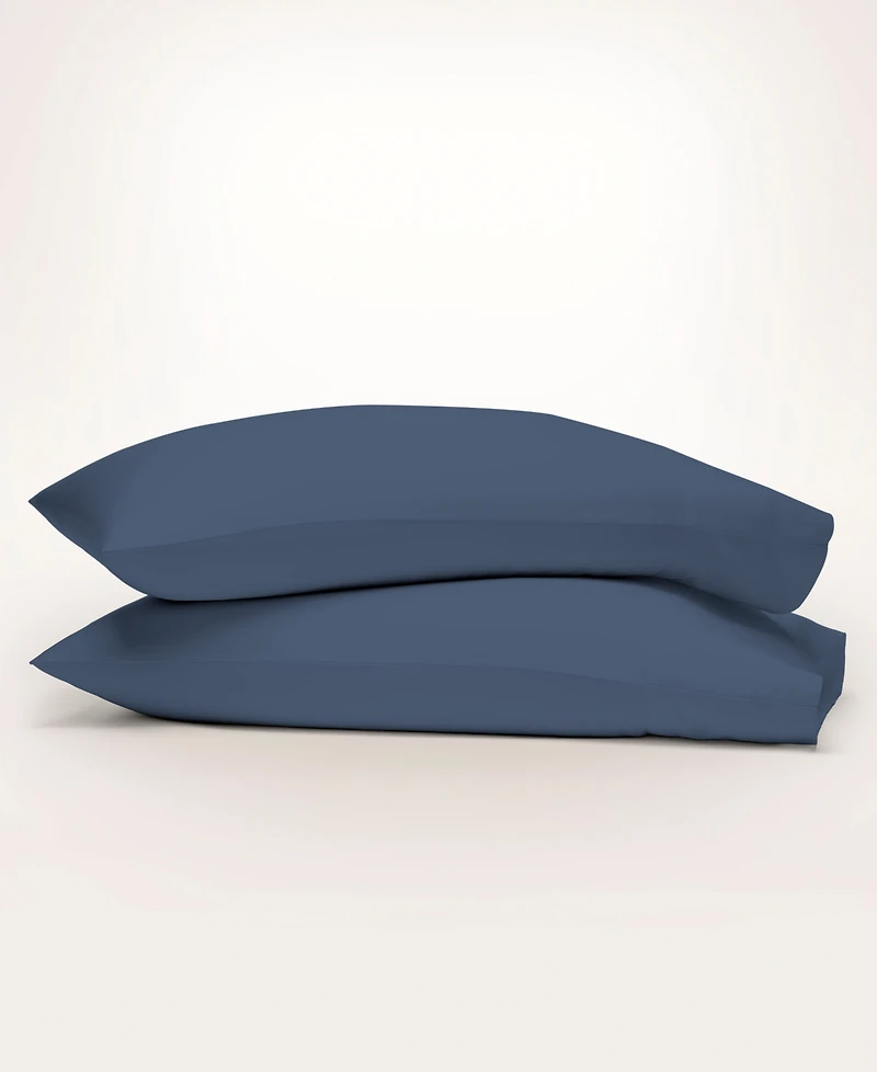 Purity Home Ultra-Light Cool Crisp 100% Cotton Percale Pillowcase Pair, King