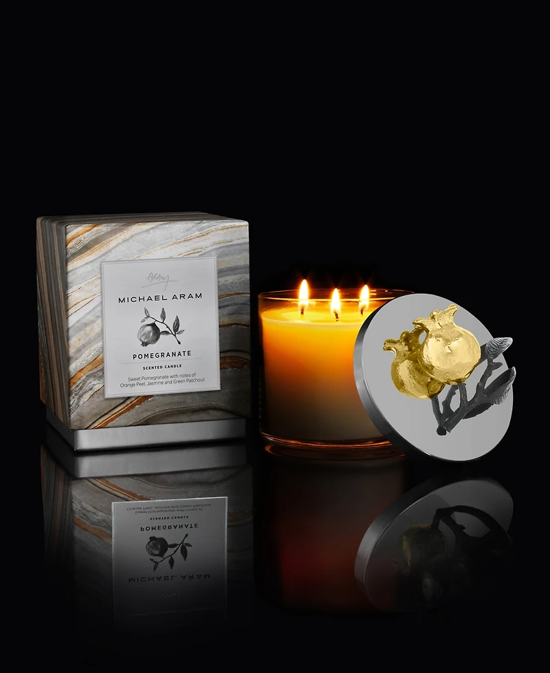 Michael Aram Pomegranate Candle Gold