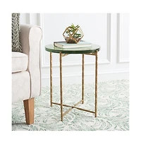 Tengah Round Glass Accent Table