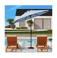 Safavieh Uv Resistant Ortega 9 Ft Auto Tilt Crank Umbrella