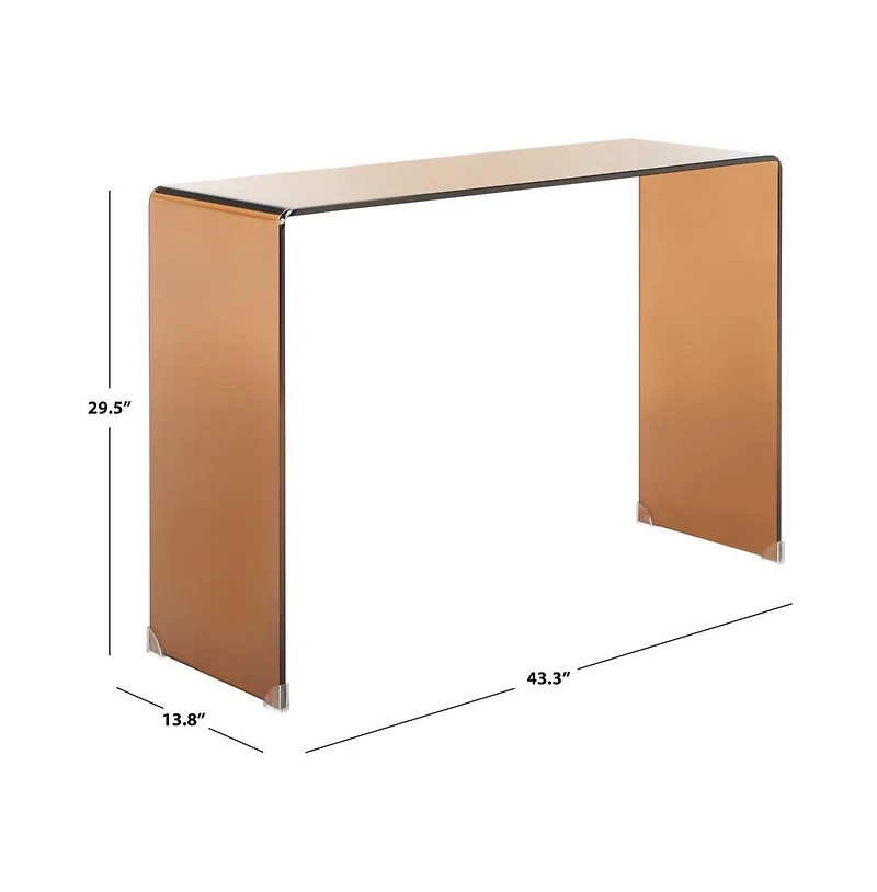 Safavieh Taft Tempered Glass Console Table