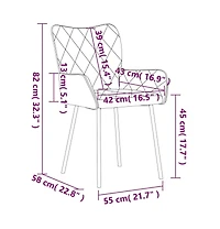 Dining Chairs 2 pcs Black Fabric