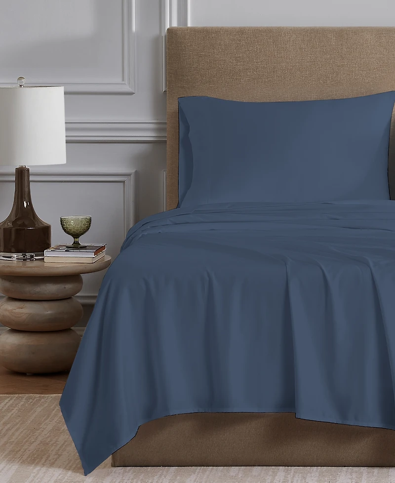 Purity Home Ultra-Light Cool Crisp 100% Cotton Percale -Pc. Sheet Set