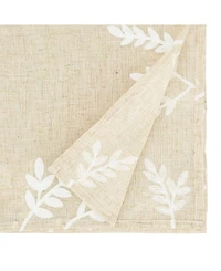 Saro Lifestyle Foliage Embroidery Table Runner