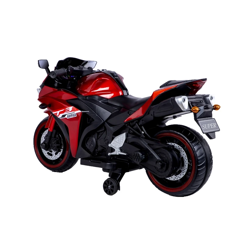 Streamdale 12V Kids Motorcycle Ride On Toy with Training Wheels