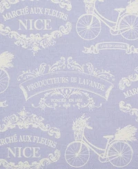 Design Imports Cotton Kitchen Towel Set Lightweight Fast-Drying Dish Towels, 18x28", Lavender Bouquet, 3 Piece