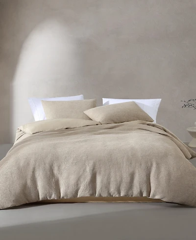 Calvin Klein Microwaffle Melange 3 Piece Duvet Cover Set